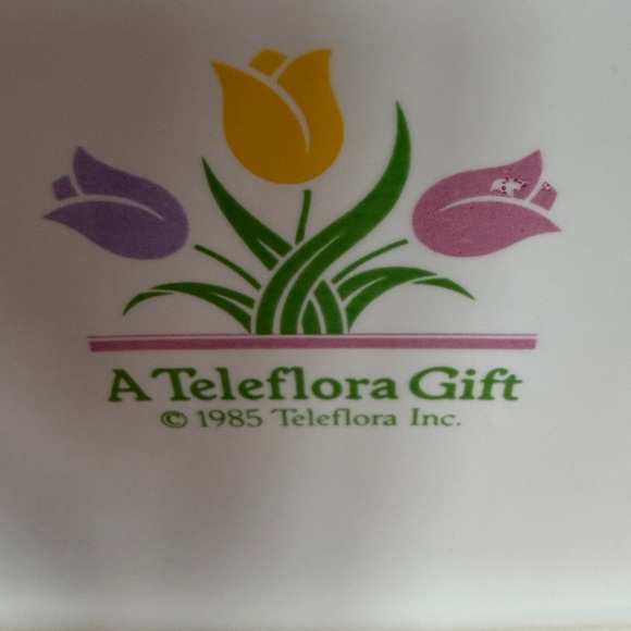 Vintage Ceramic Floral Watering Can with Tulip Design Teleflora - Picture 8 of 12